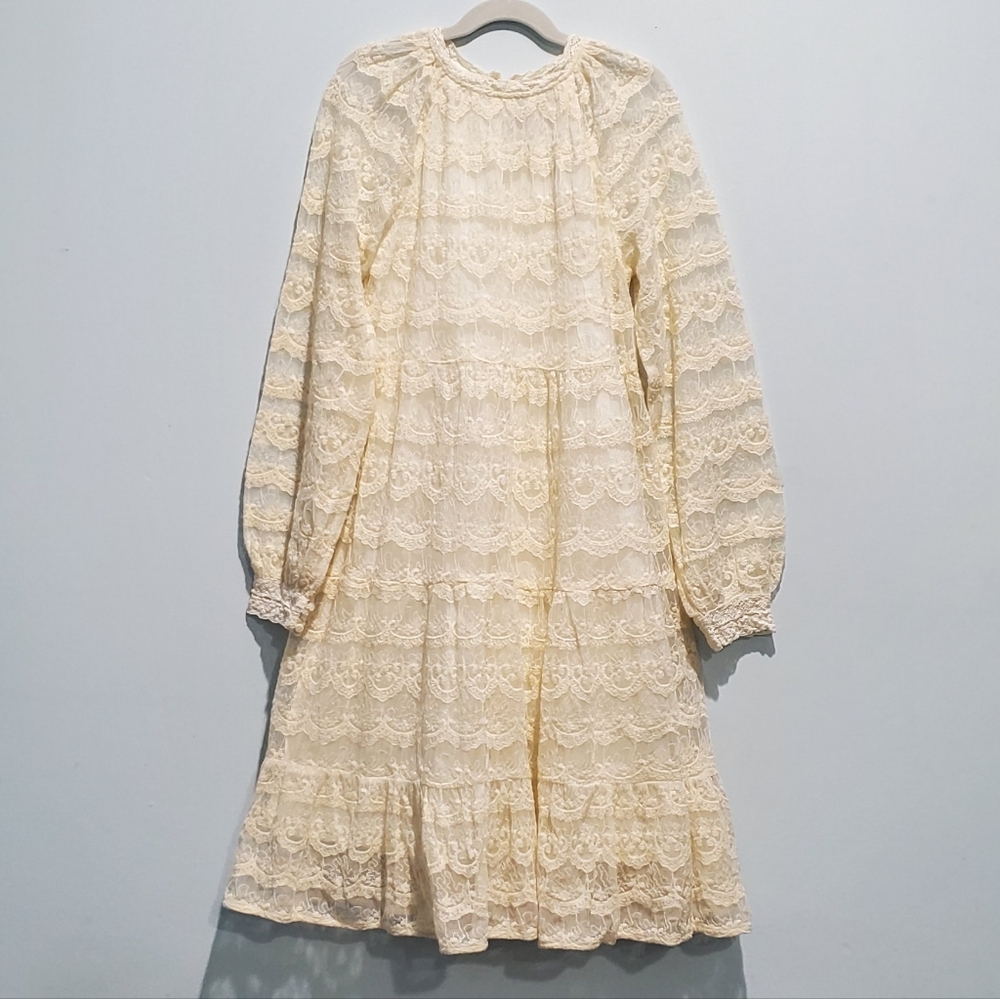 NWOT Zara Girls Ivory Lace Dress